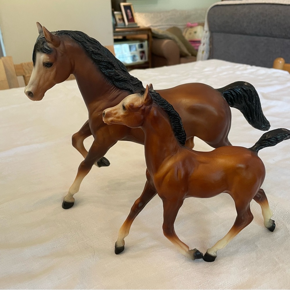 1980s Breyer Horse Mare and Foal